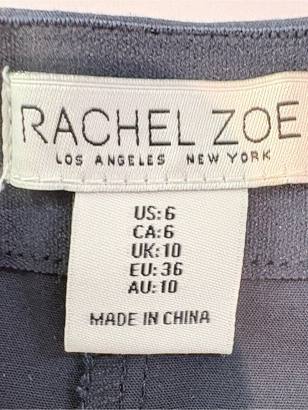 Rachel Zoe Navy High-Rise Tailored Shorts Dressy Work Office Career Classic Sz 6 - Picture 3 of 6